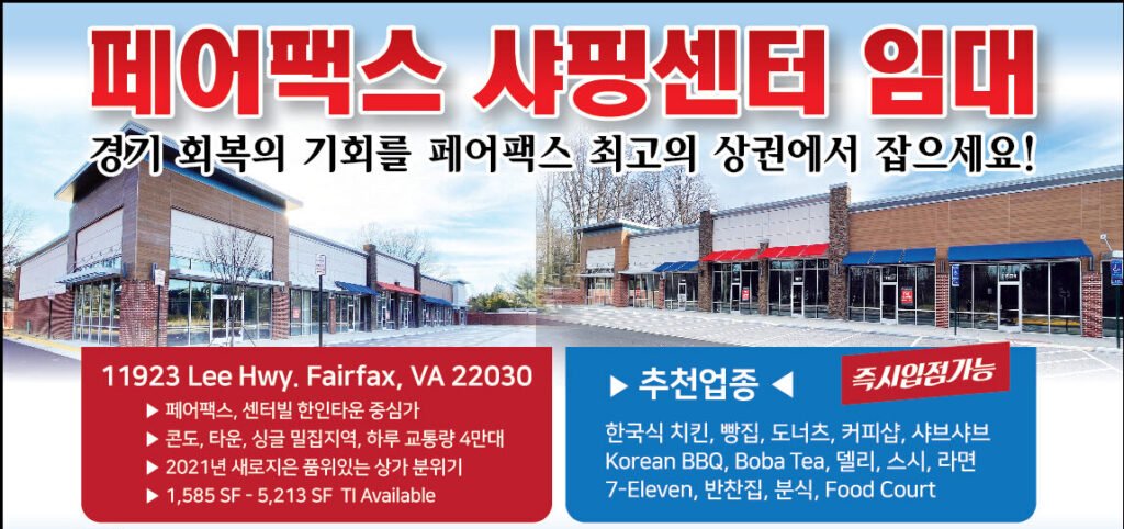 Commercial Property Leasing Advertisement for 11923 Lee Highway in Fairfax, Virginia